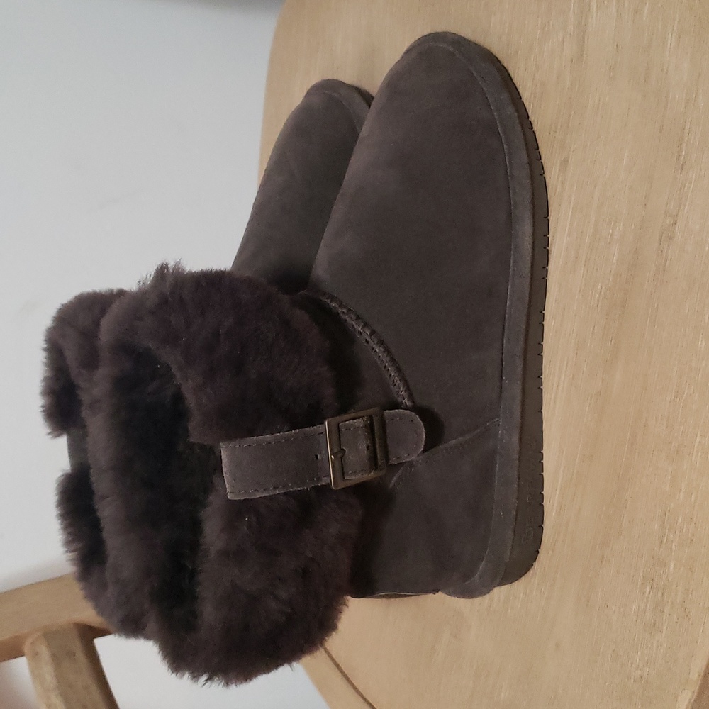 Bearpaw Abby Brown Ankle Boots Size 7 - Picture 1 of 5